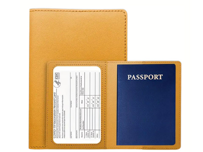 Protège Passeport Personnalisé Camel